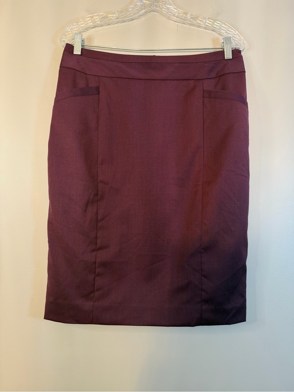 Pendleton Plum Pencil Skirt - Tailored Office Staple